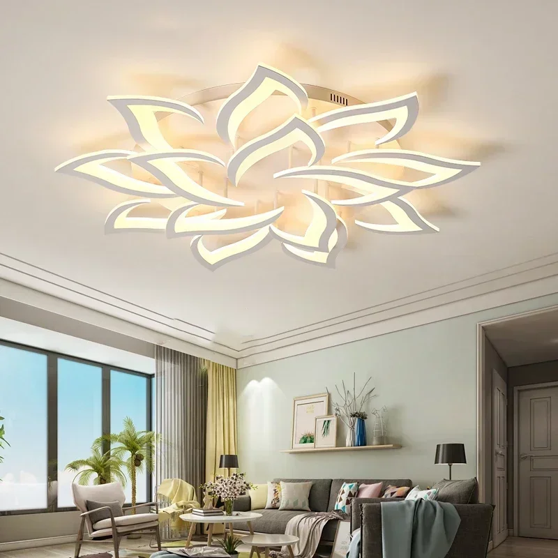 Interior Design Years - Tasarımcı LED Petal avize oturma odası