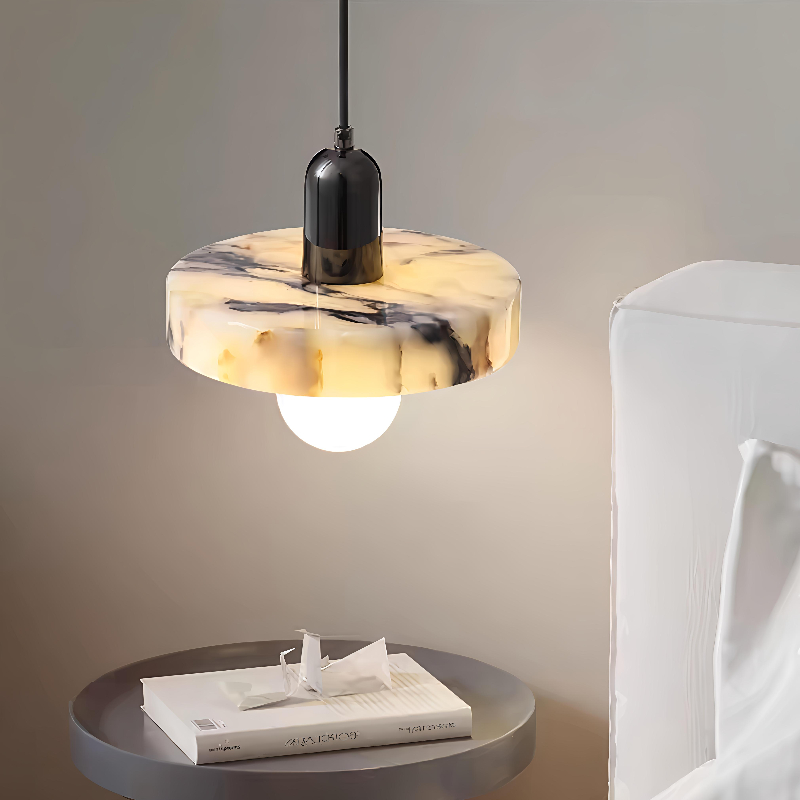 Interior Design Years - İskandinav Tasarımcı Doğal Mermer LED Sarkıt