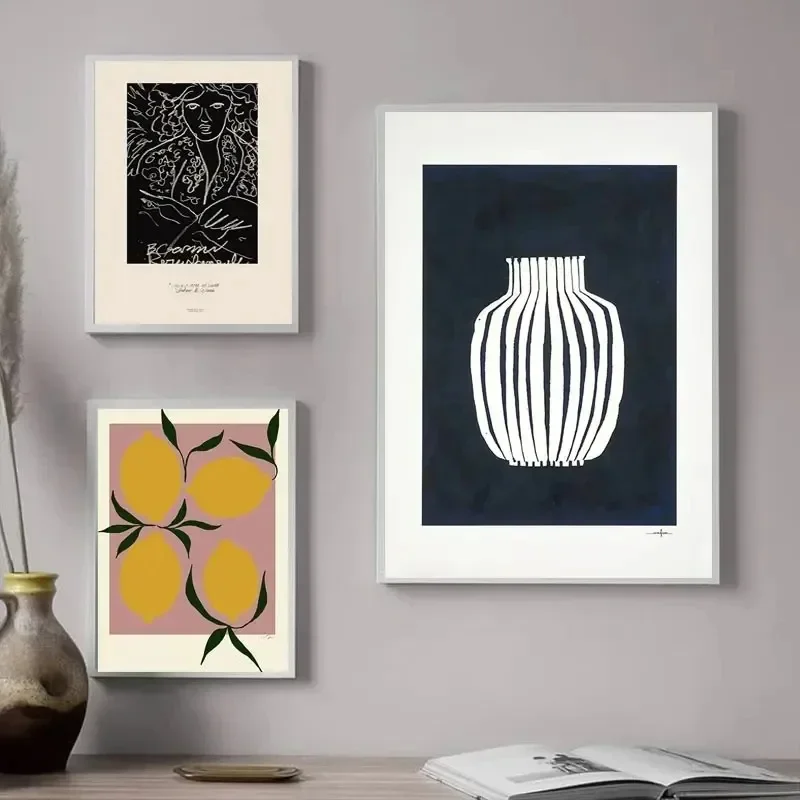 Interior Design Home Decor - İskandinav Elmas Boyama Duvar Resimleri Soyut