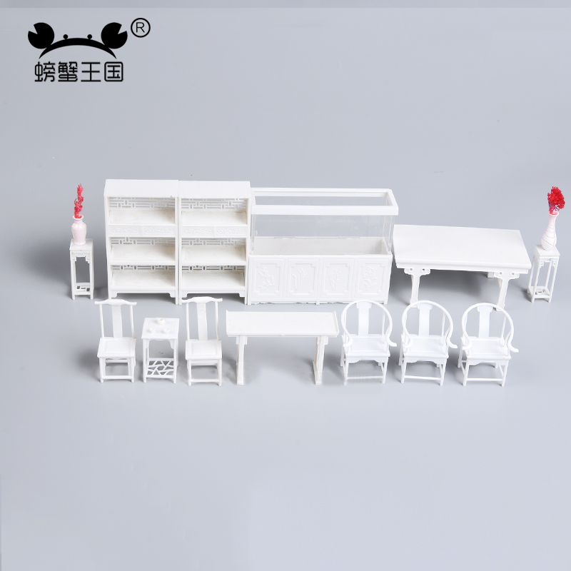 Interior Design And Build - 25 Parça Dollhouse Mobilya Seti Plastik