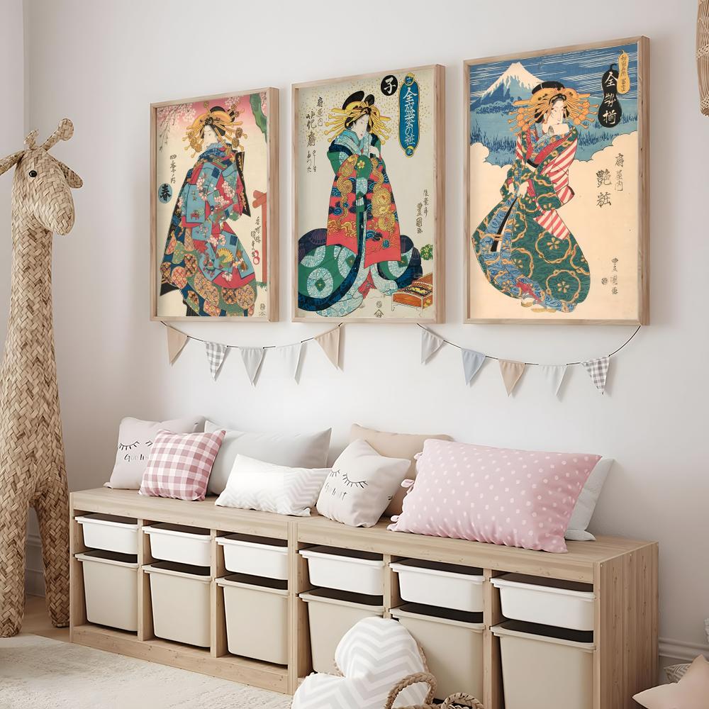 Retro Japon geyşa Posteri Mini - Interior Design Minimalist incelemesi ve fiyatı