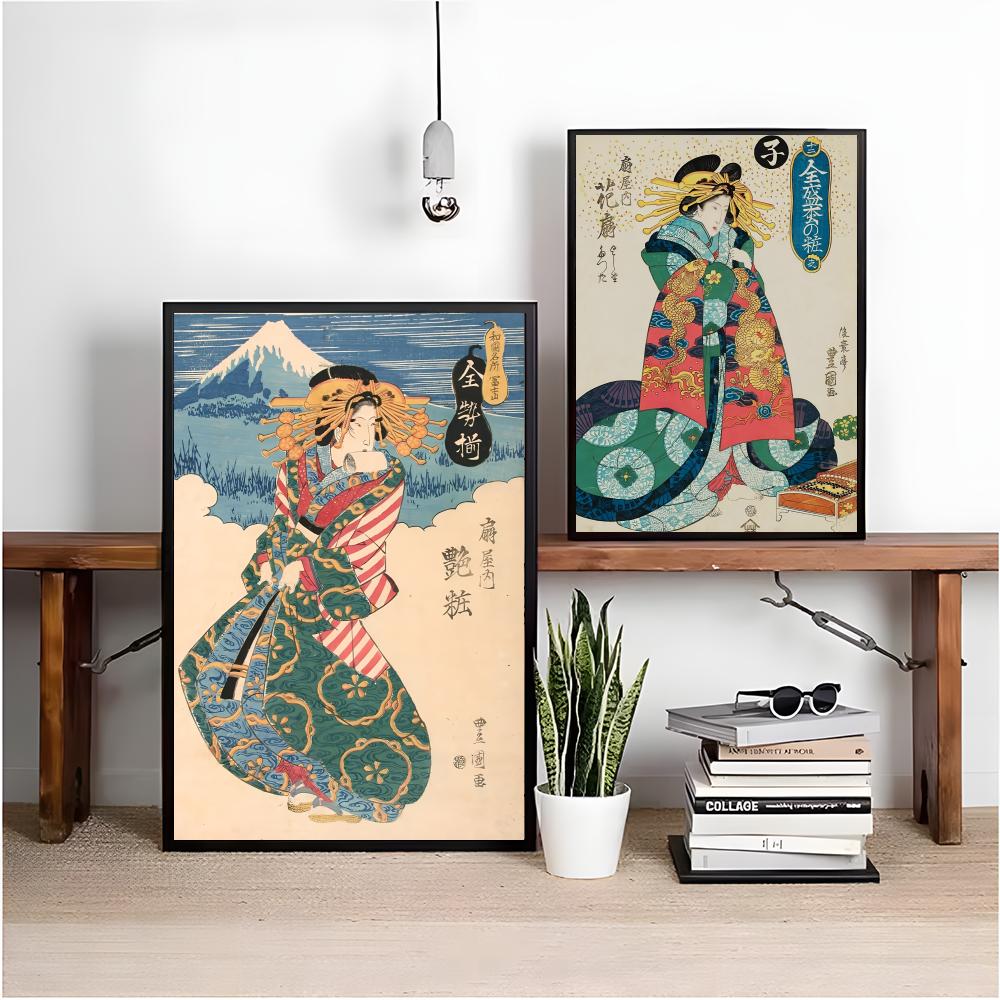 Retro Japon geyşa Posteri Mini - Interior Design Minimalist incelemesi ve fiyatı