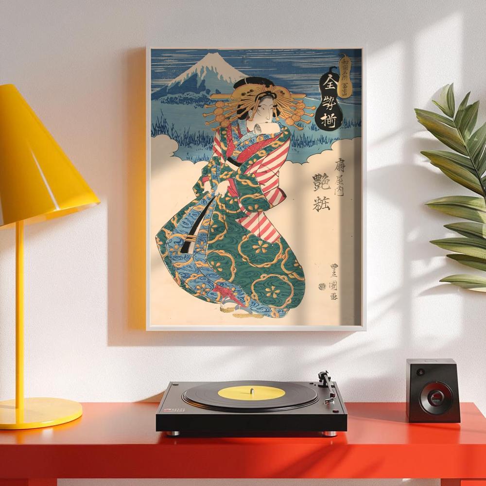 Retro Japon geyşa Posteri Mini - Interior Design Minimalist incelemesi ve fiyatı