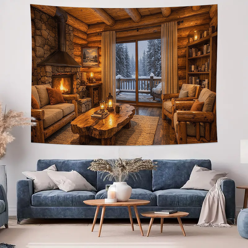 Rahat Ahşap Kulübe Şöminesi İç - Interior Design Home Decor incelemesi ve fiyatı
