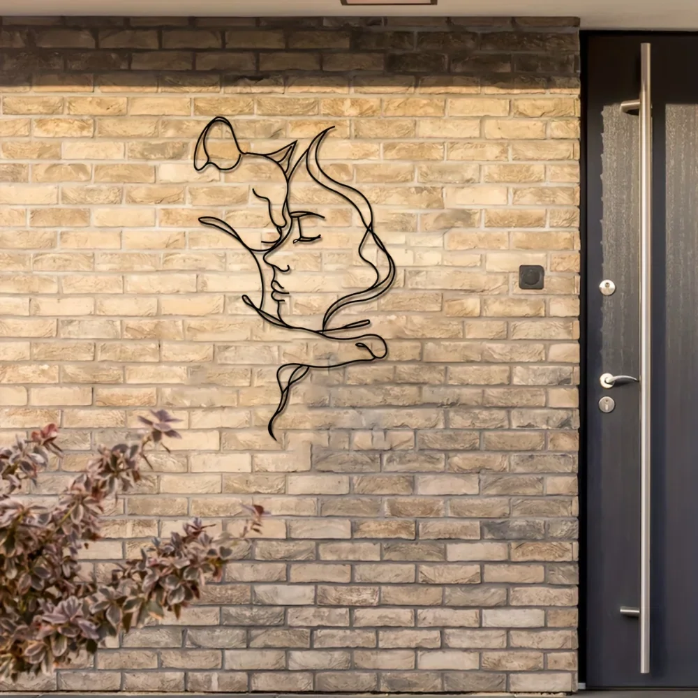 Şık Siyah Kedi ve Kadın Metal  - Interior Design Minimalist incelemesi ve fiyatı