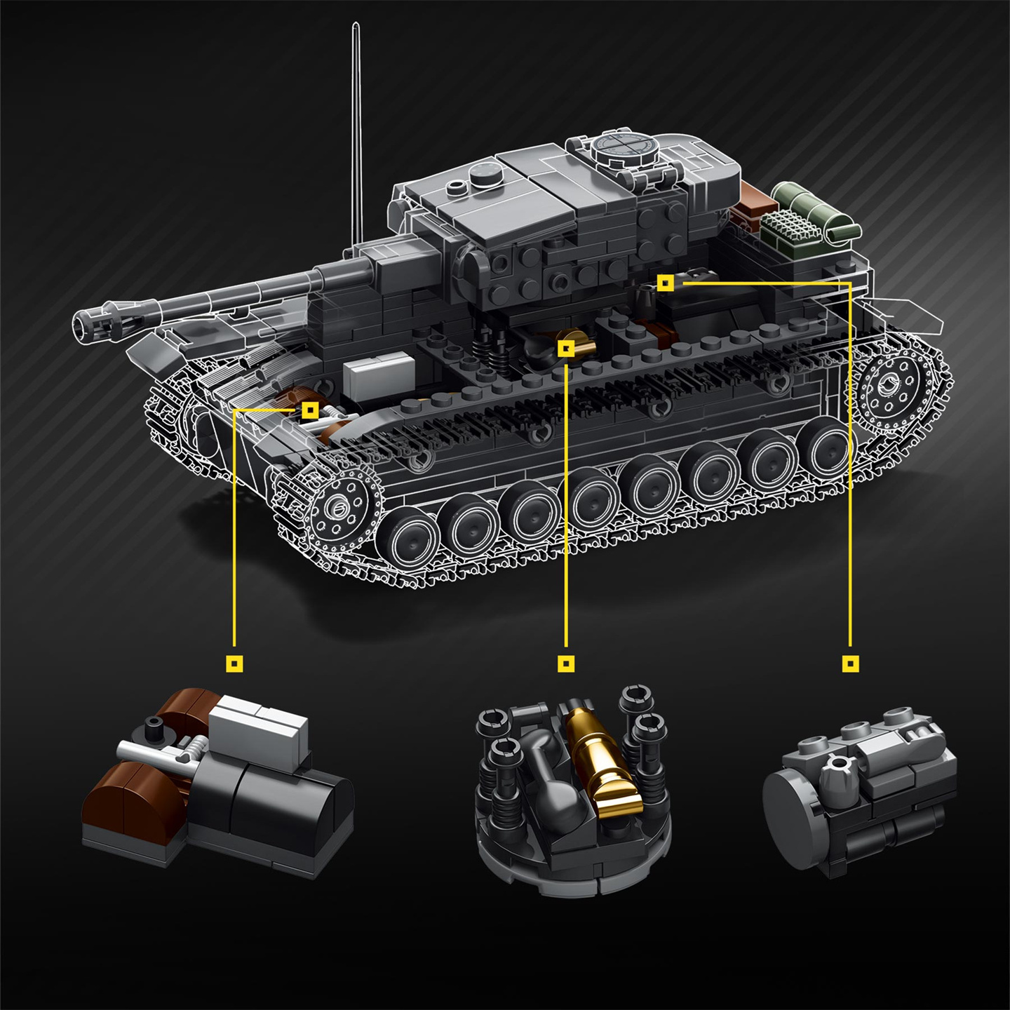 1:35 Ölçekli Tank No. 4 Tip G  - Interior Design And Build incelemesi ve fiyatı