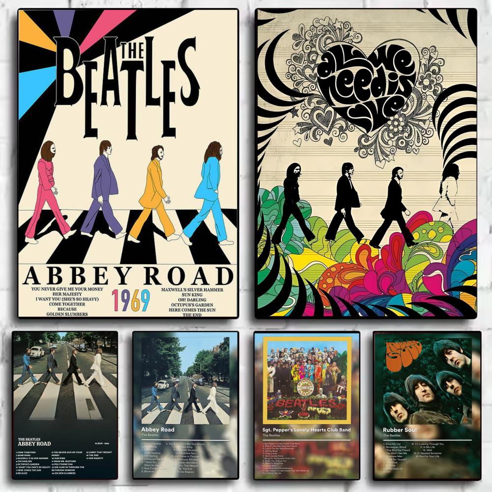 Pop Grubu T-The Beatles Poster - Interior Design Minimalist incelemesi ve fiyatı