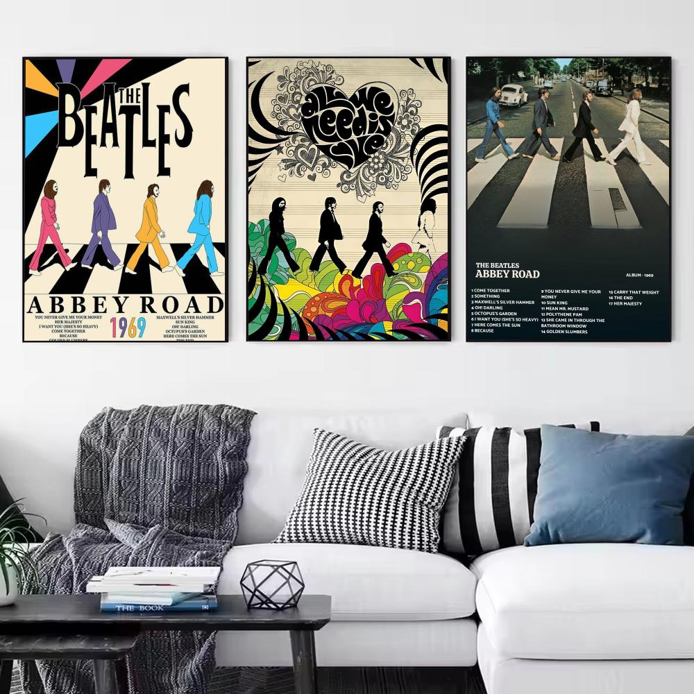 Pop Grubu T-The Beatles Poster - Interior Design Minimalist incelemesi ve fiyatı
