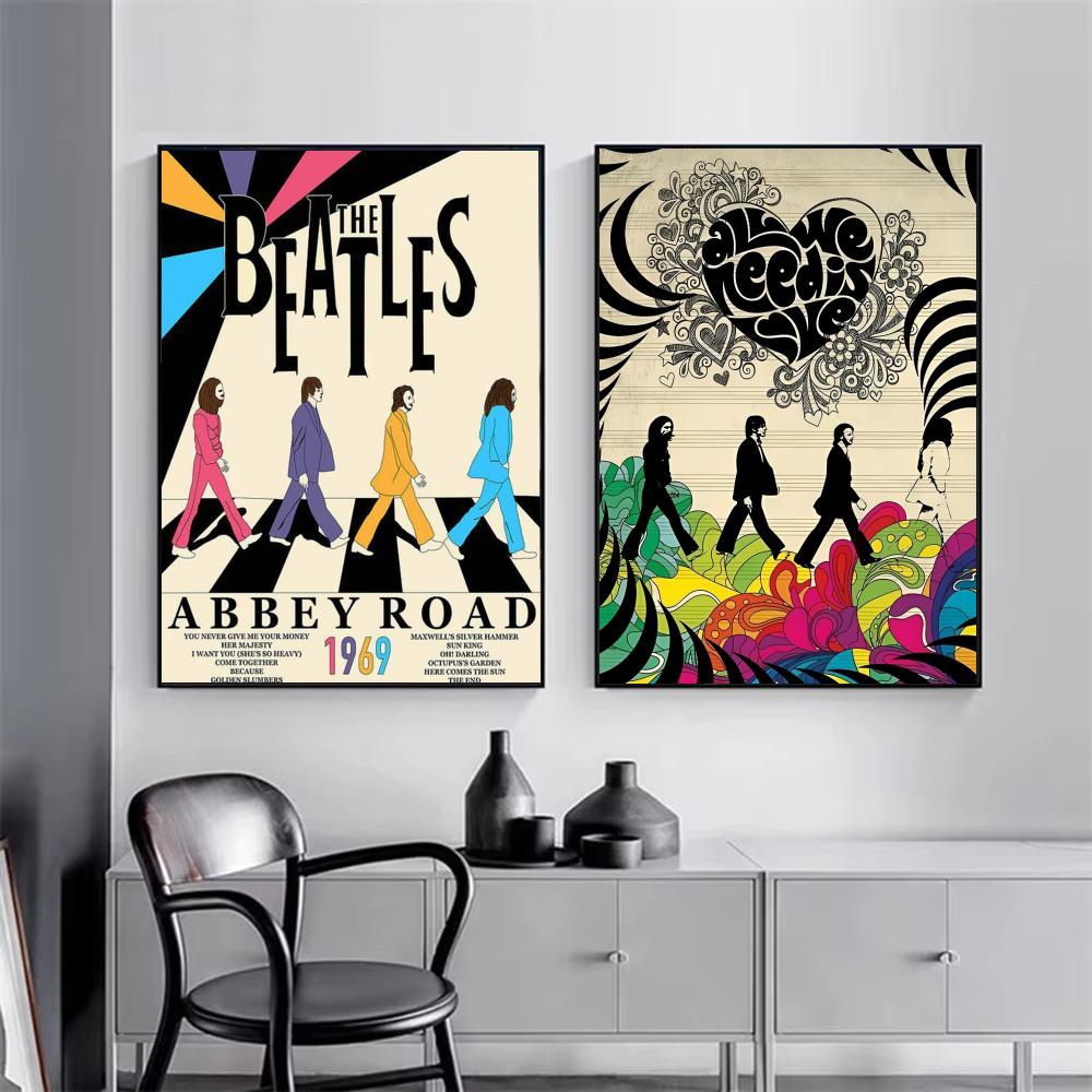Pop Grubu T-The Beatles Poster - Interior Design Minimalist incelemesi ve fiyatı