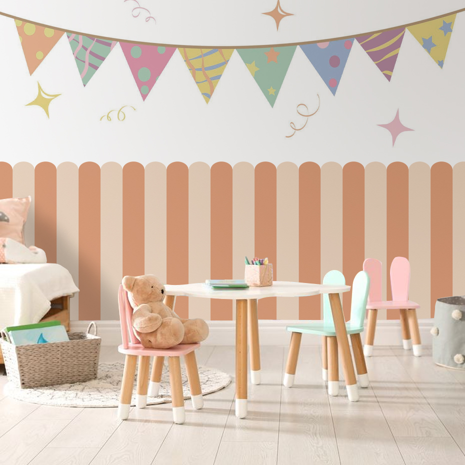 Çok renkli Dikey Çizgili Ark D - Interior Design Home Decor incelemesi ve fiyatı